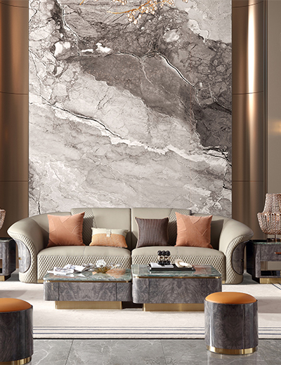 Vanbach Modern Light Luxury Leather Sofa "Yuanbao"